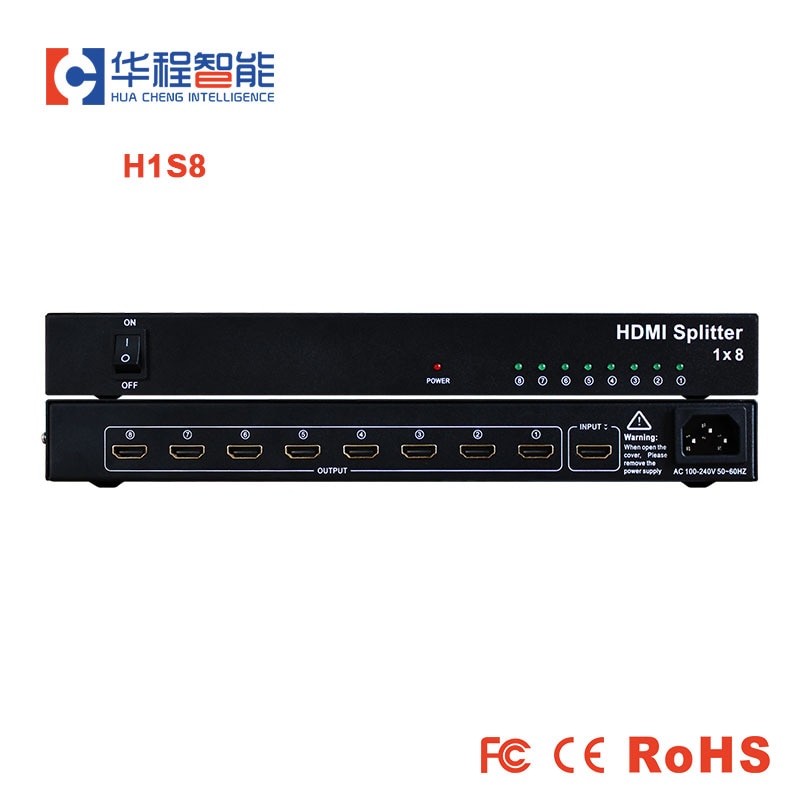 AMS-H1S8 1x8 ø , dtech DT-7148  1080p 4K HD ػ, 2  LED Ż ÷, hdml ȣȯ